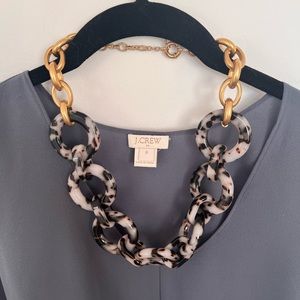 JCrew Tortoise Link Necklace NWT